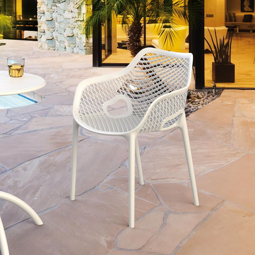 Compamia Air XL Outdoor Patio Dining Arm Chair in Orange