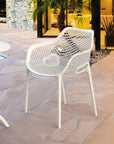 Compamia Air XL Outdoor Patio Dining Arm Chair in Orange