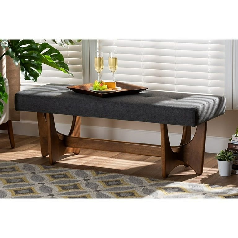 https://www.walmart.com/ip/Baxton-Studio-Theo-Mid-Century-Modern-Dark-Grey-Fabric-Upholstered-Walnut-Finished-Bench/728646884