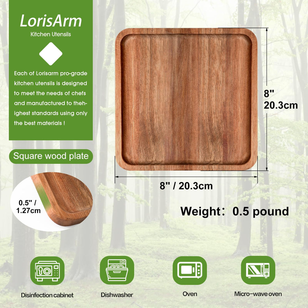 8&quot; Acacia Serving Platter - From Where - 