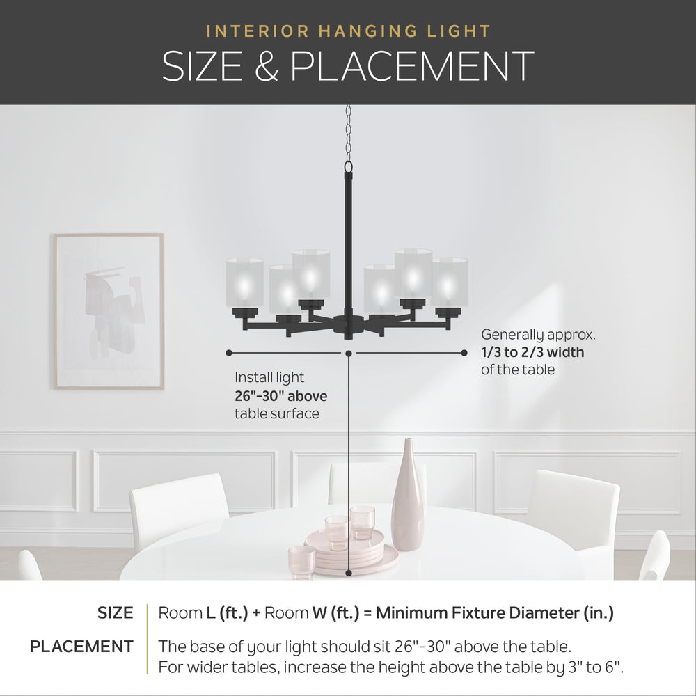 8 - Light Farmhouse Chandelier for Kitchen - From Where - 