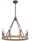 8 - Light Wagon Wheel Chandelier - From Where - 