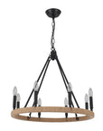 8 - Light Wagon Wheel Chandelier - From Where - 