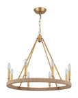 8 - Light Wagon Wheel Chandelier - From Where - 