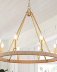 8 - Light Wagon Wheel Chandelier - From Where - 