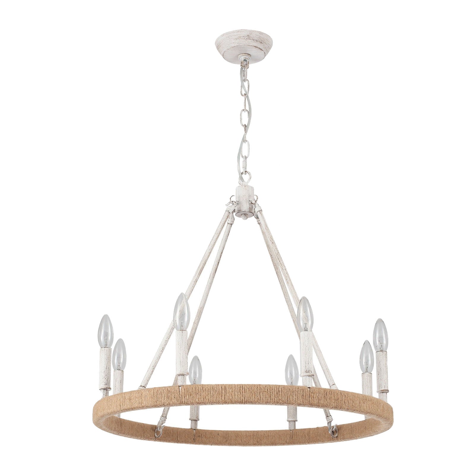 8 - Light Wagon Wheel Chandelier - From Where - 
