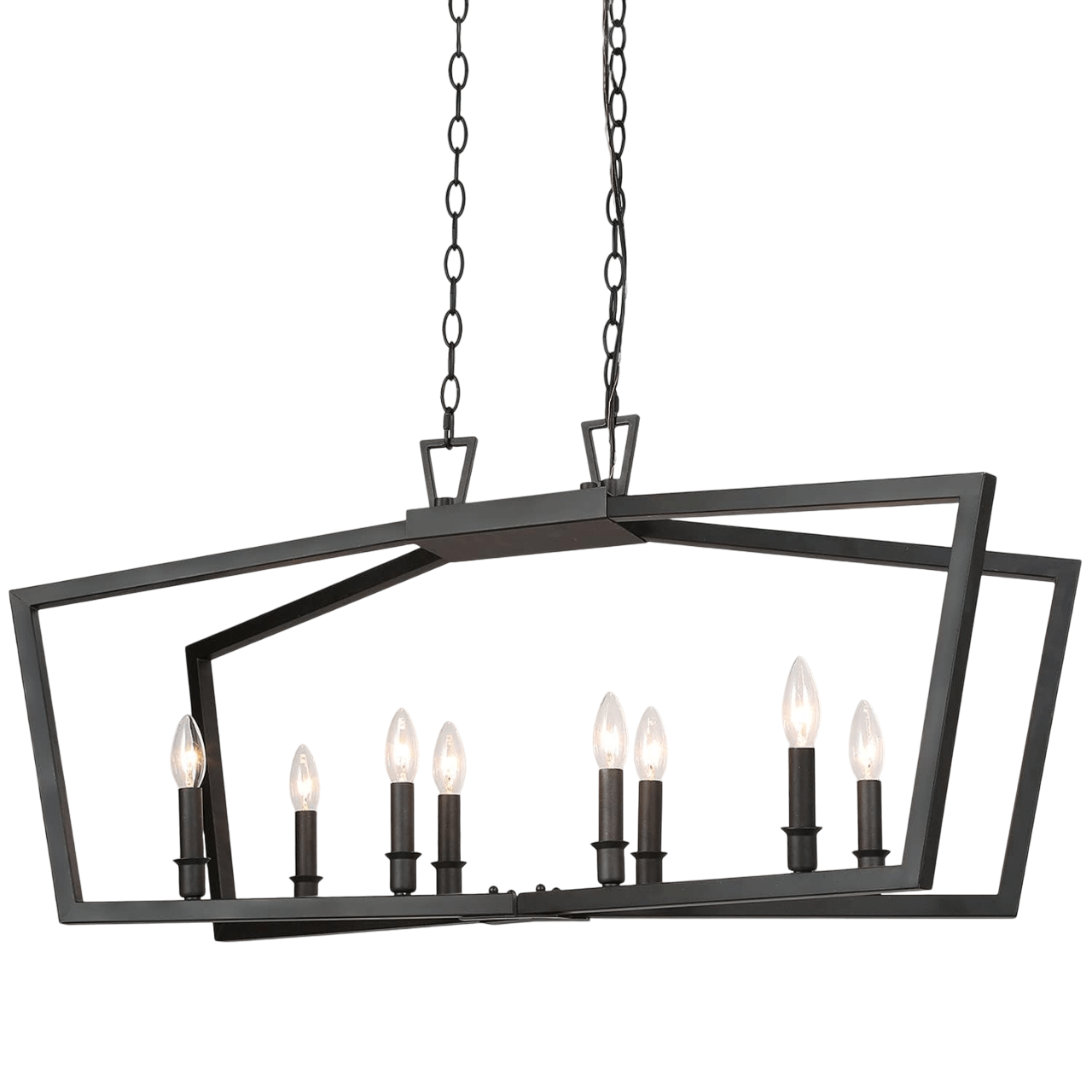 8 Lights Metal Light Fixture - From Where - 