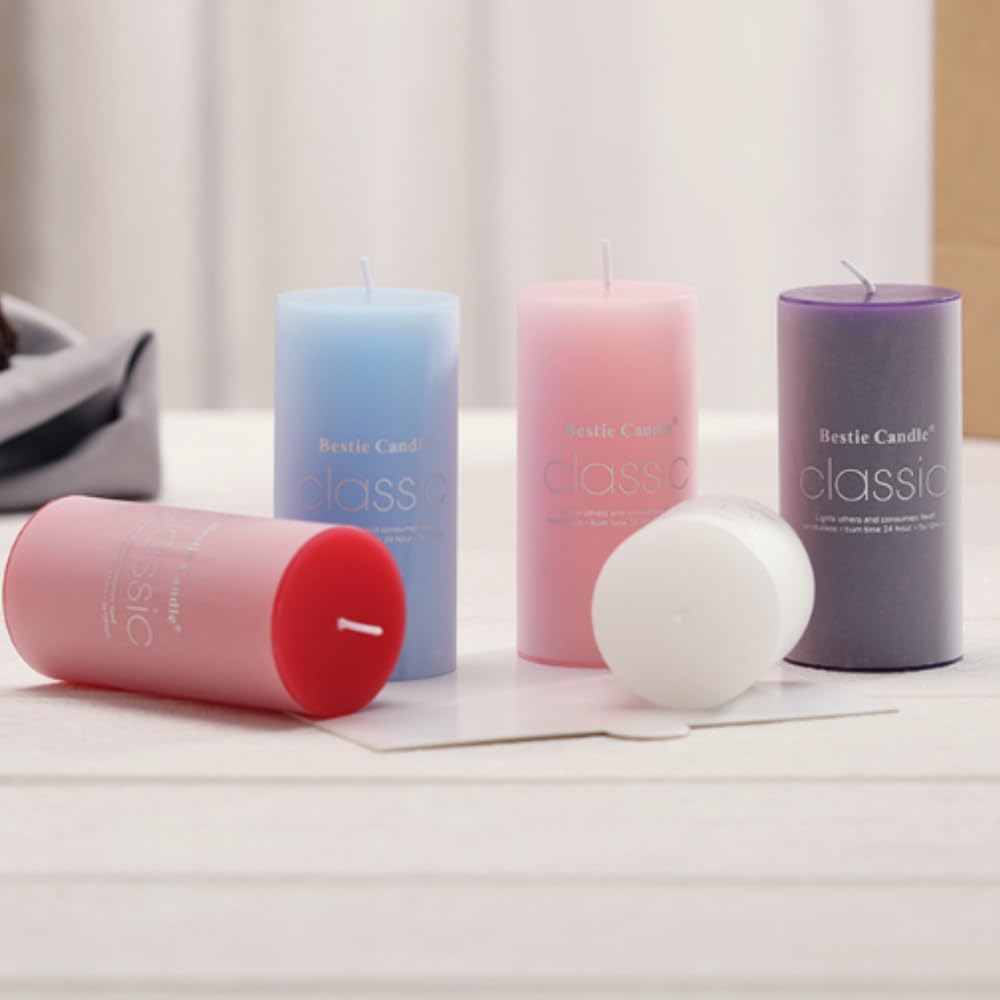 8 Pack Scented Dripless Pillar Candles - From Where - 