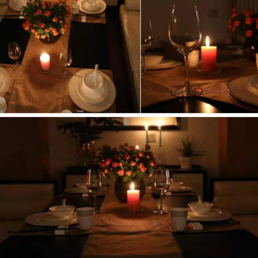 8 Pack Scented Dripless Pillar Candles - From Where - 
