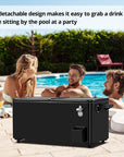 80 Qt Outdoor Rolling Cooler Cart - From Where - 