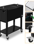 80 Qt Outdoor Rolling Cooler Cart - From Where - 