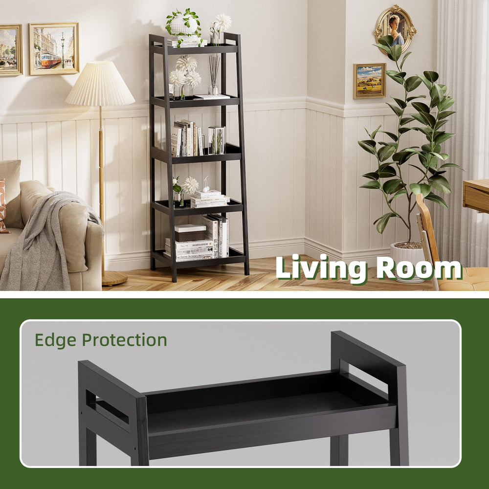 5 Tier Ladder Bookcase