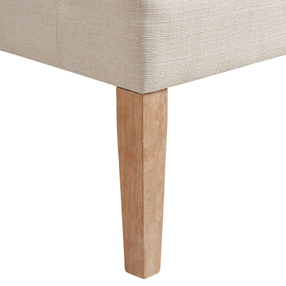 Ivory Fabric Swoop Arm Chair