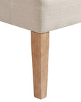 Ivory Fabric Swoop Arm Chair