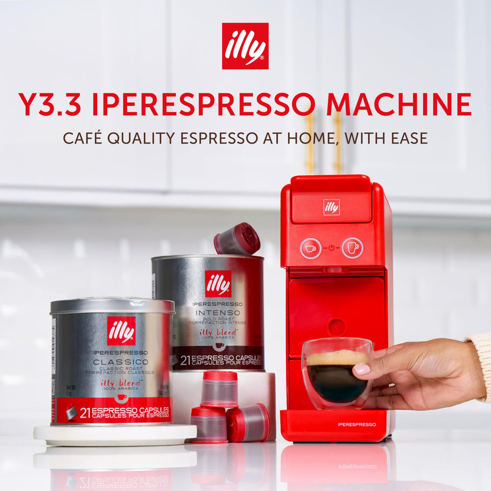 Illy Y3.3 Red Single Serve Espresso Machine