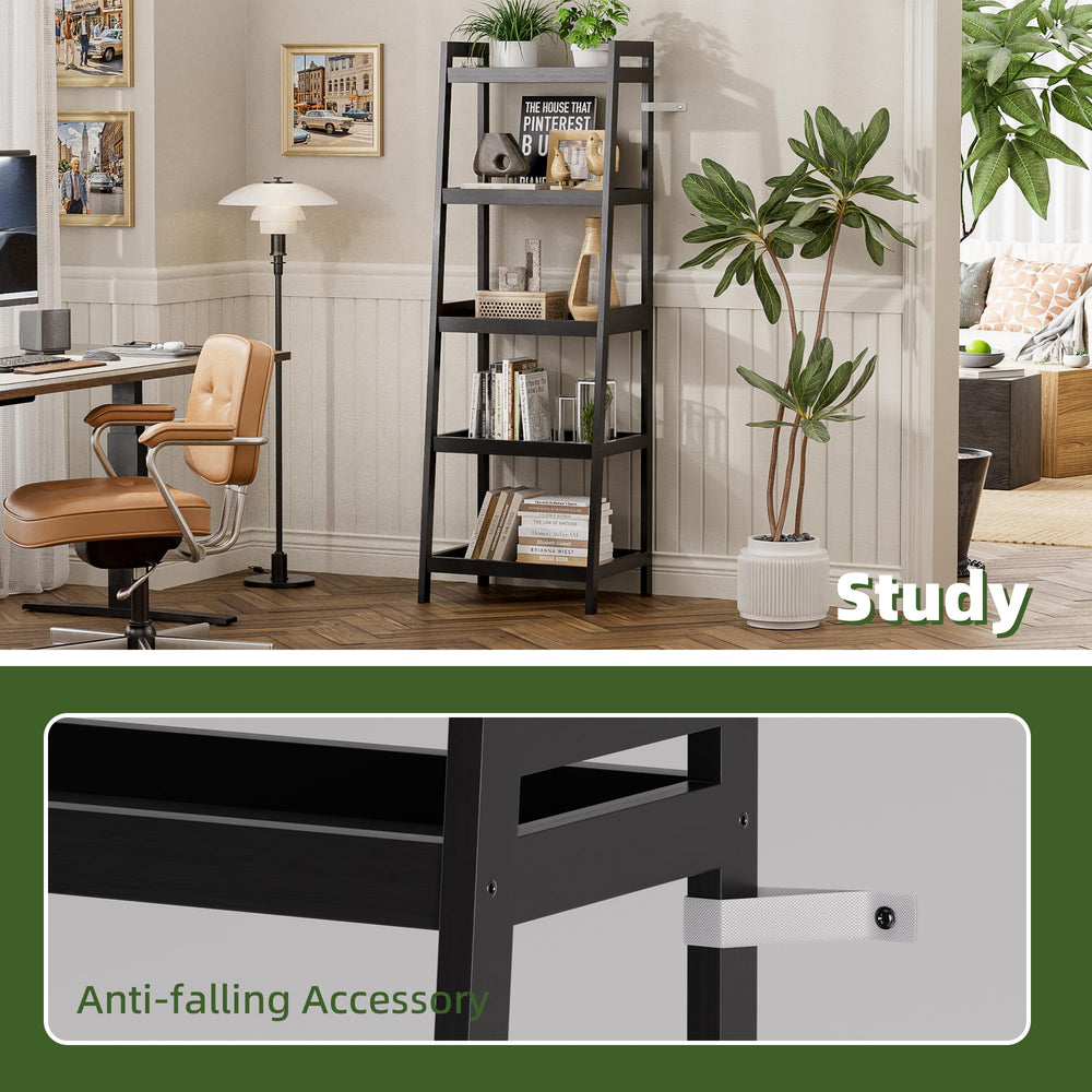 5 Tier Ladder Bookcase