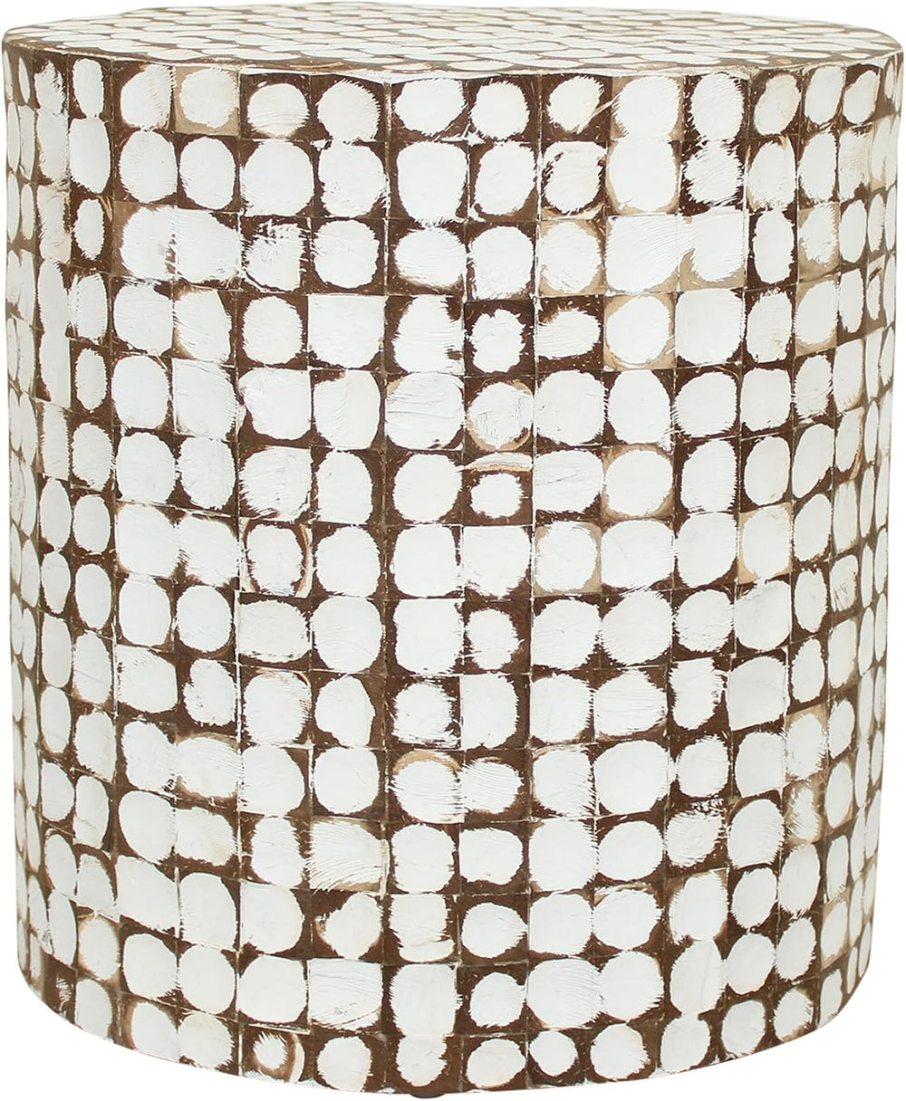 Coconut Shell End Table