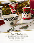 Spode Black White Jumbo Christmas Tree Mug