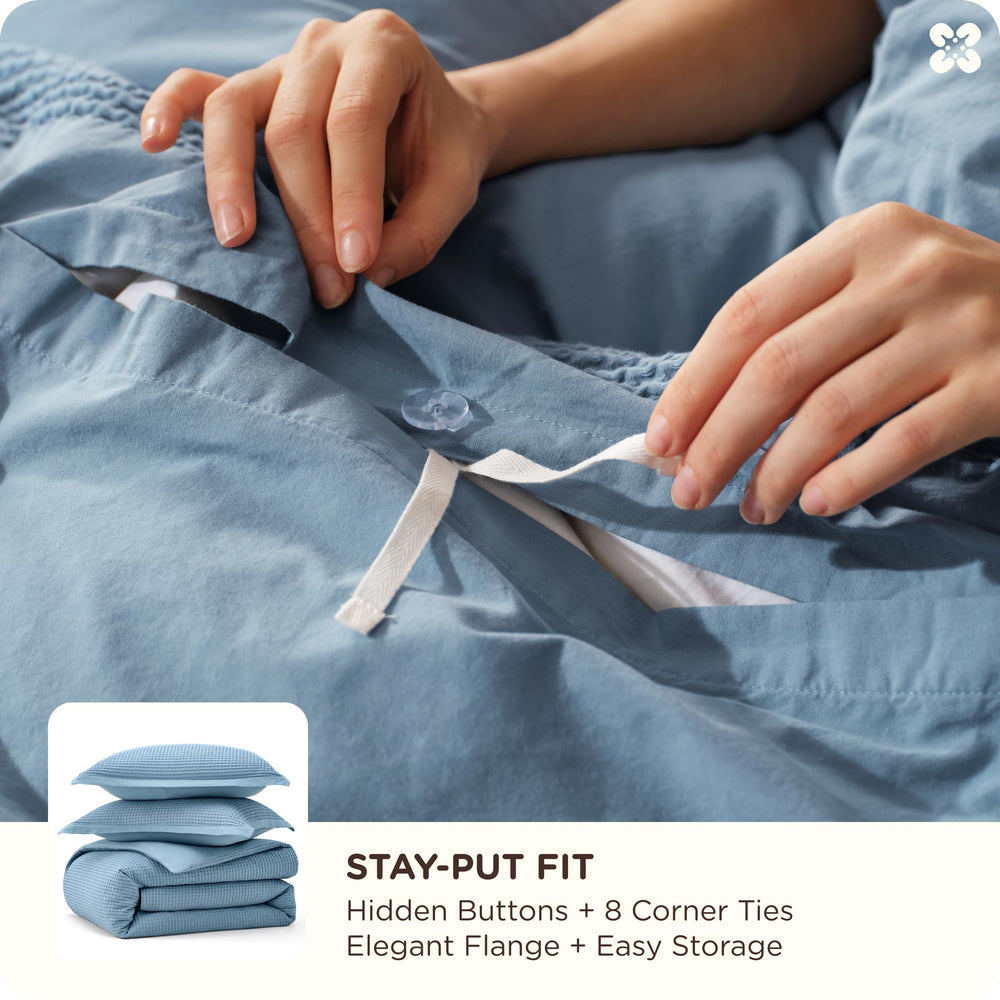 Waffle Weave Bedding Set