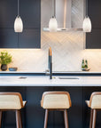 9" Modern Oval Mini Pendant Light