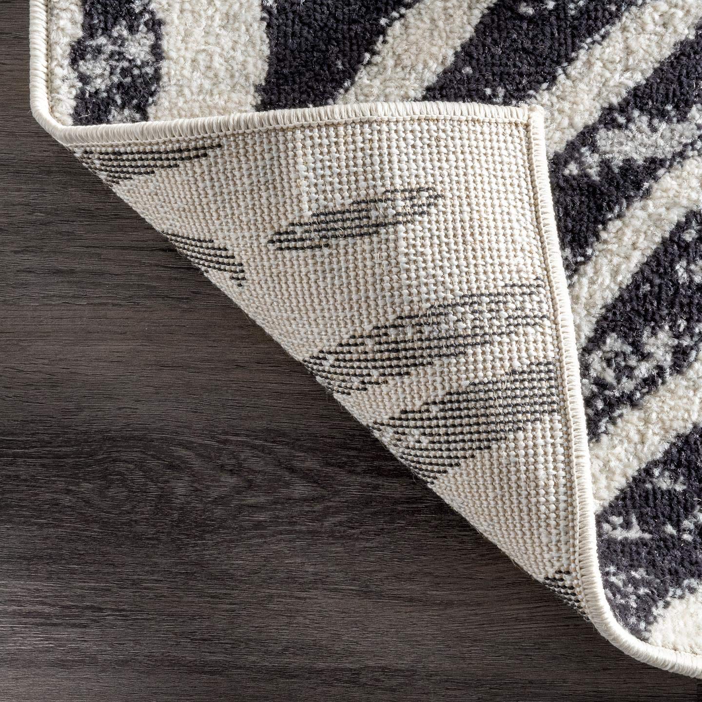 Contemporary Zebra Stripes Area Rug