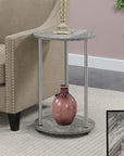 2-Tier Round End Table