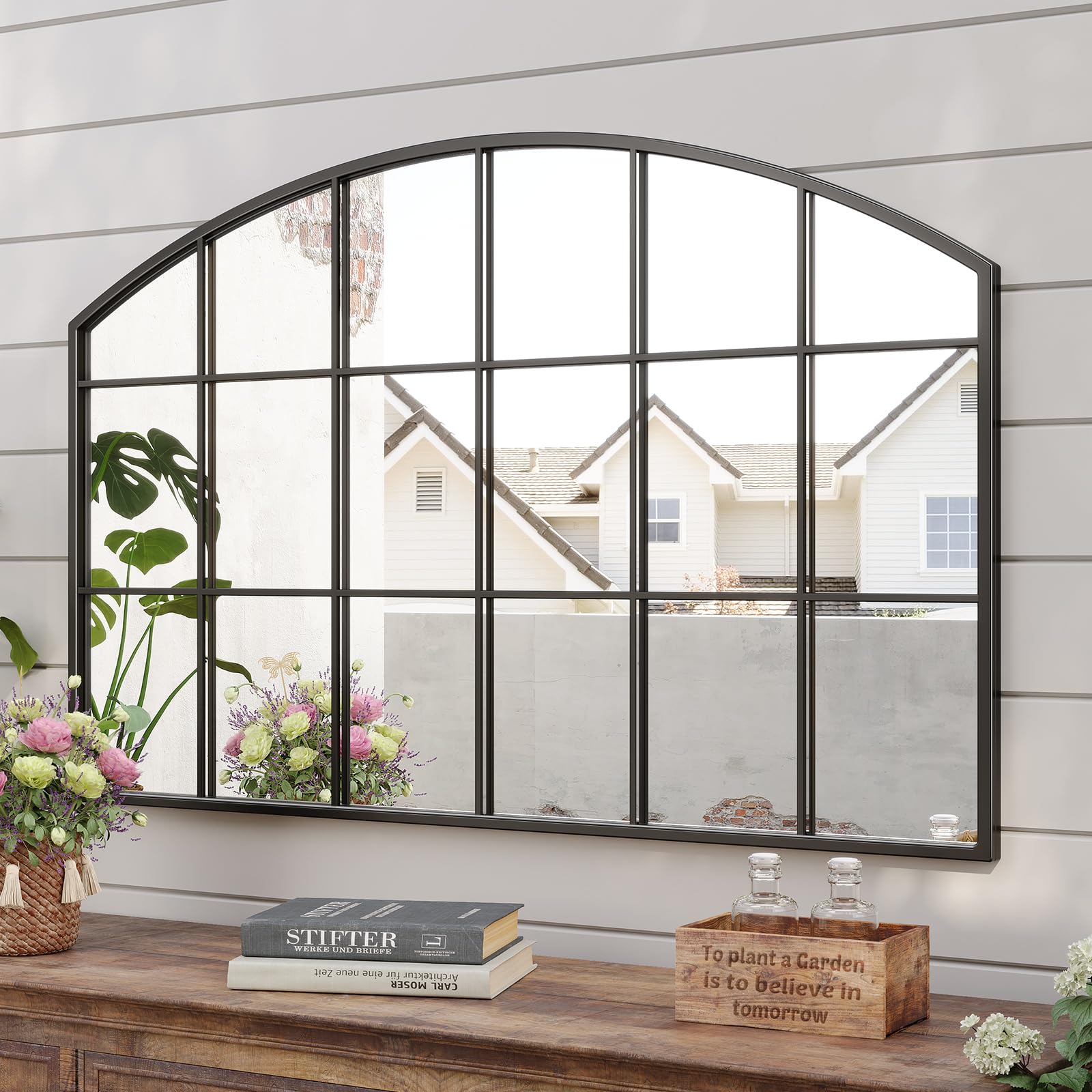 Brauthon Wide Window Pane Mirror