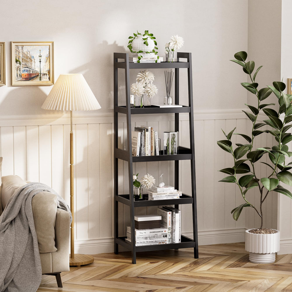 5 Tier Ladder Bookcase