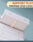 WLIVE White 5 Drawer Wood Dresser