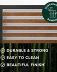 Kai Bamboo and Metal Platform Bed Frame