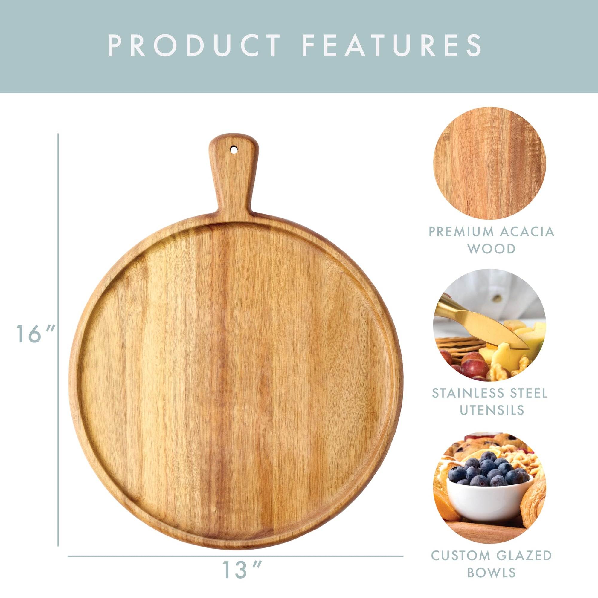 Grazerie Round Charcuterie Board Set