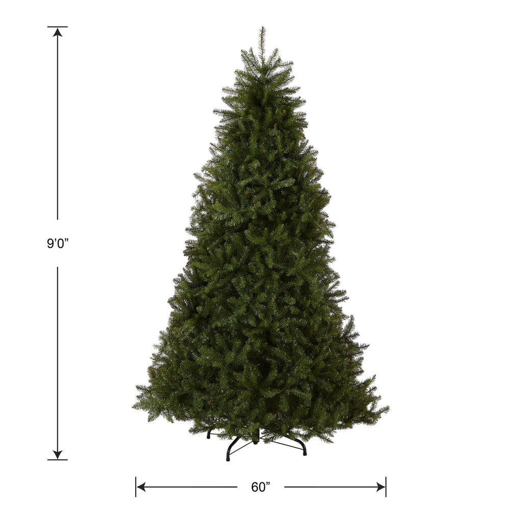 9ft Unlit Dunhill Fir Full Christmas Tree