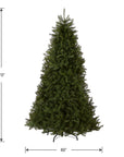 9ft Unlit Dunhill Fir Full Christmas Tree
