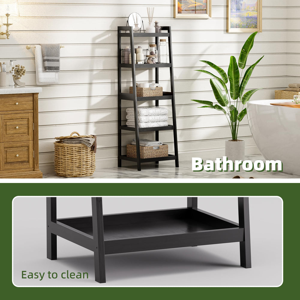 5 Tier Ladder Bookcase