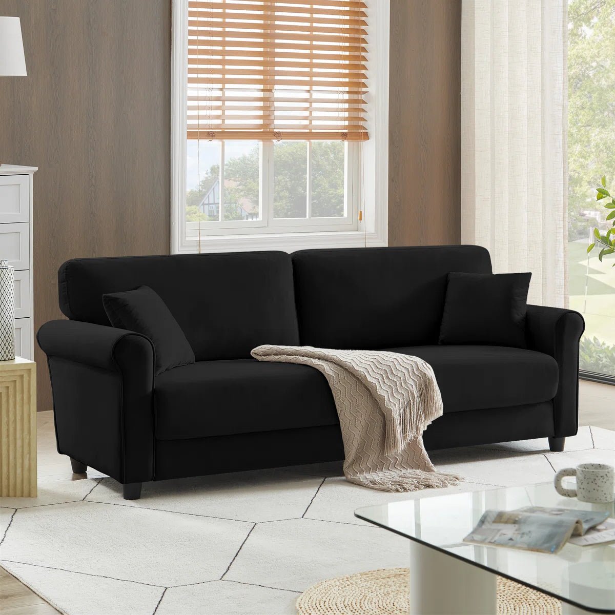 82&quot; Cloud Couch with Toss Pillow - From Where - 