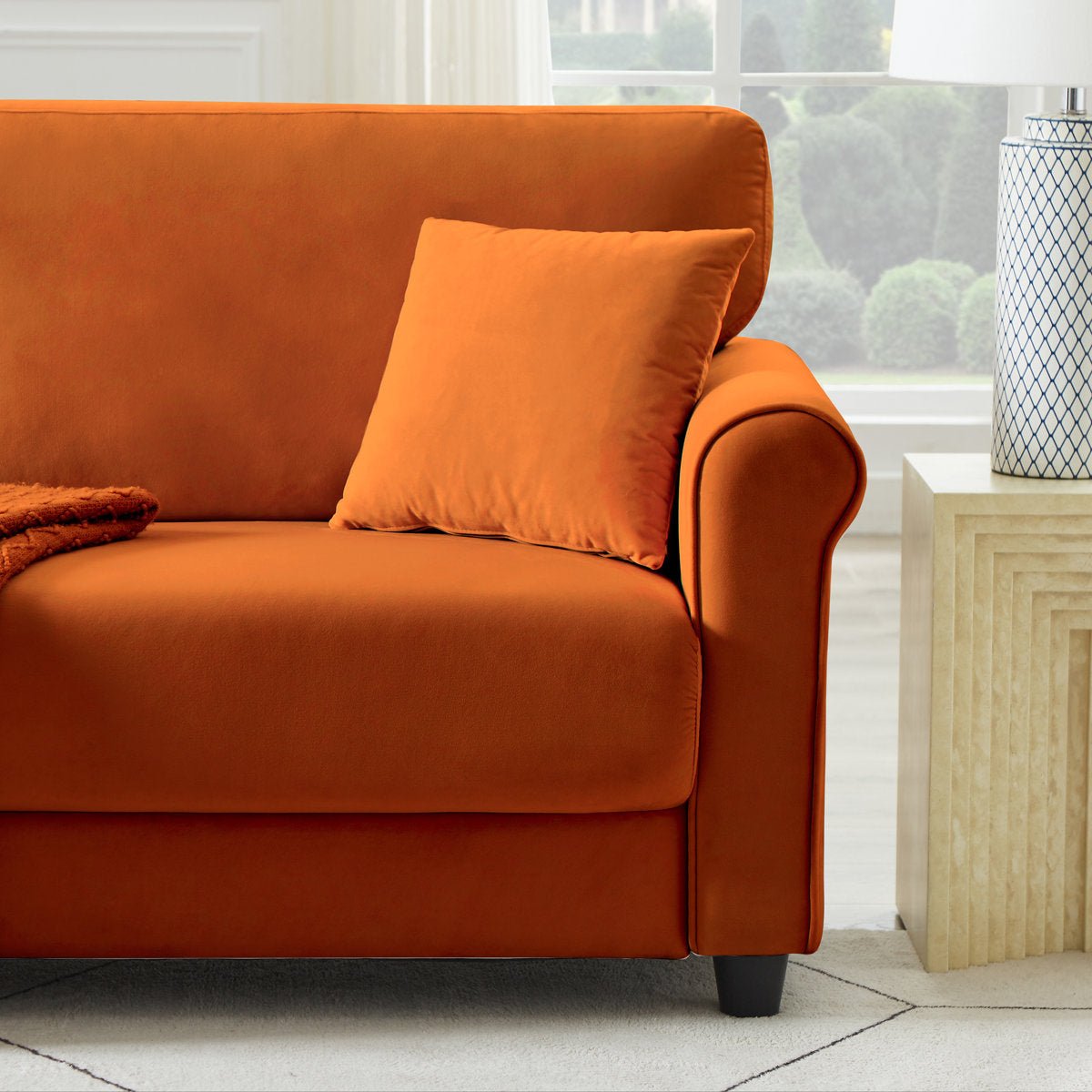 82" Velvet Upholstery Couch Sofa - From Where - 