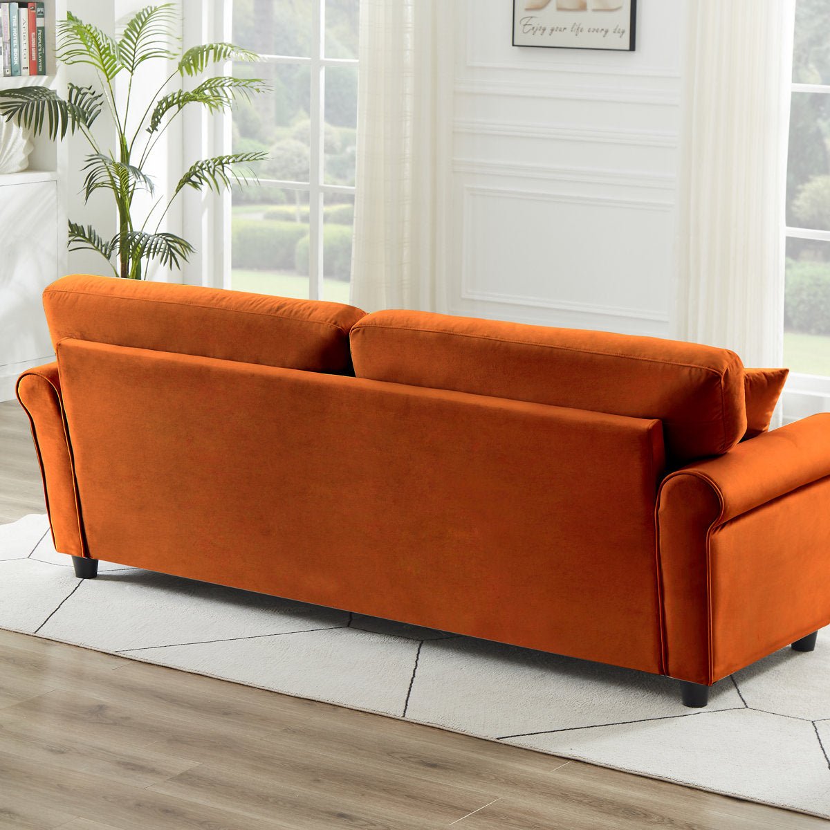 82&quot; Velvet Upholstery Couch Sofa - From Where - 