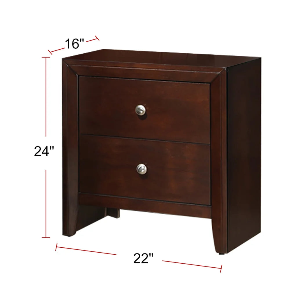 Mid Century Wood Nightstand