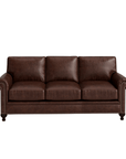 84" Genuine Leather Sofa - From Where - 