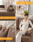 85" L Shaped Couch with Ottoman - From Where - 