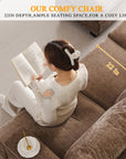 85" L Shaped Couch with Ottoman - From Where - 