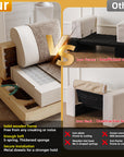 85" L Shaped Couch with Ottoman - From Where - 