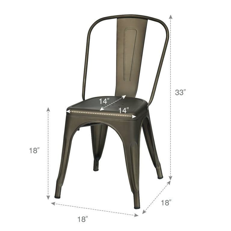 https://www.walmart.com/ip/Costway-Set-of-4-Dining- Side-Chair-Stackable-Bistro-Cafe-Metal-Stool-Gunmetal/532291664