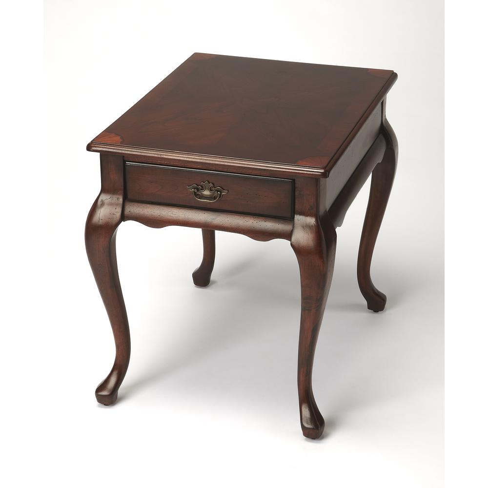Butler Specialty Company End Table Nightstand Bedside Rectangle in Wood - Brown