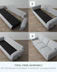 88" Upholstered Rolled Arm Sofa - From Where - 
