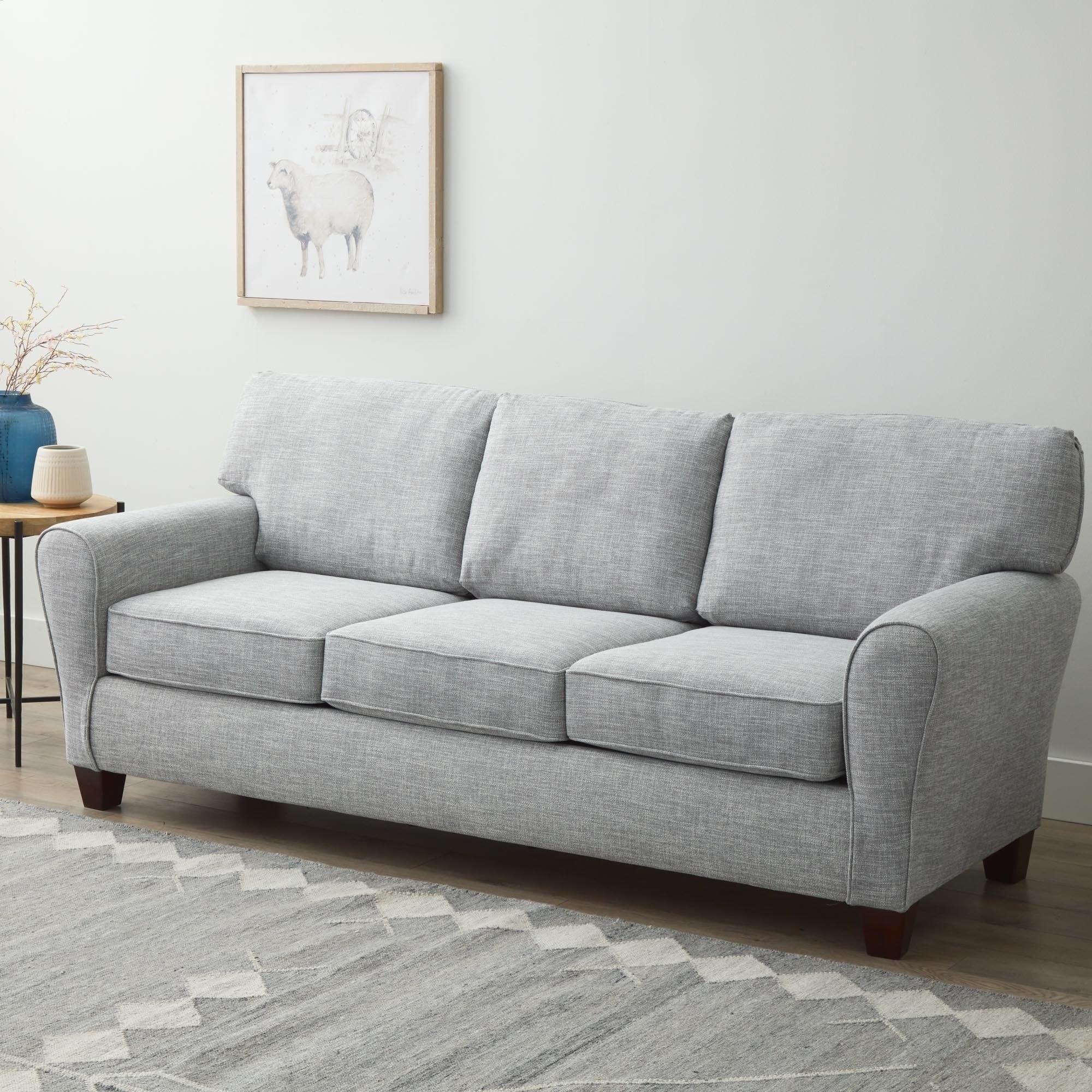 88" Upholstered Rolled Arm Sofa - From Where - 