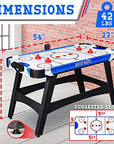 SereneLife 4.5 ft Powered Air Hockey Table with LED Scoreboard