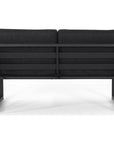 Calderon 4 Piece Outdoor Aluminum Chat Set, Dark Gray
