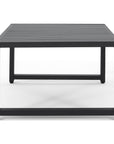 Calderon 4 Piece Outdoor Aluminum Chat Set, Dark Gray