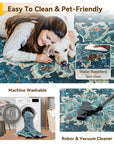 8'x10' Floral Vintage Distressed Area Rug - From Where - 